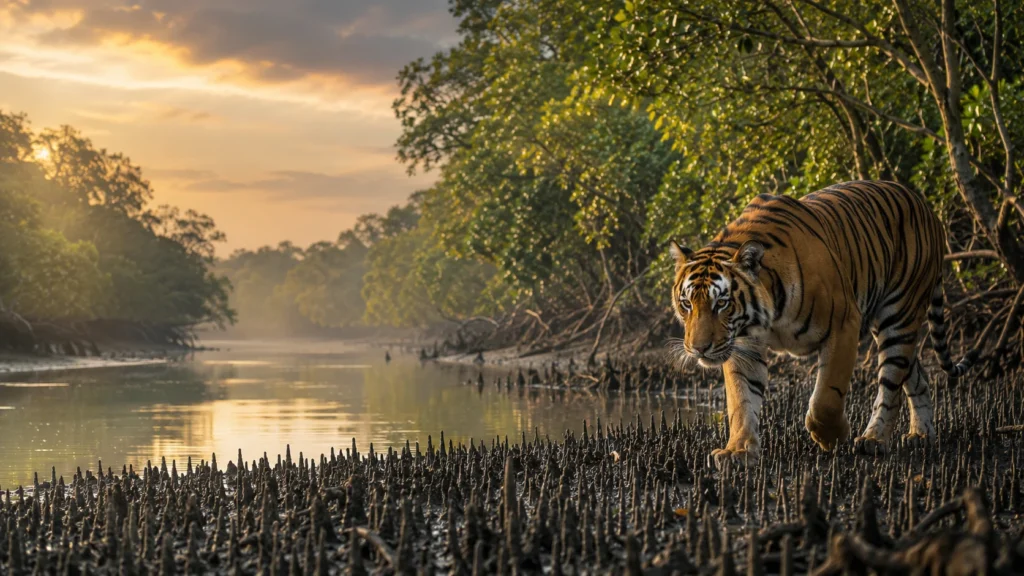 Wildlife of West Bengal featuring its prominent fauna flora and prominent ecosystems.
